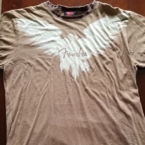 Fender M Brown Graphic Men's Shirt